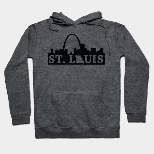 St. Louis Skyline Hoodie by LionHeadCreative